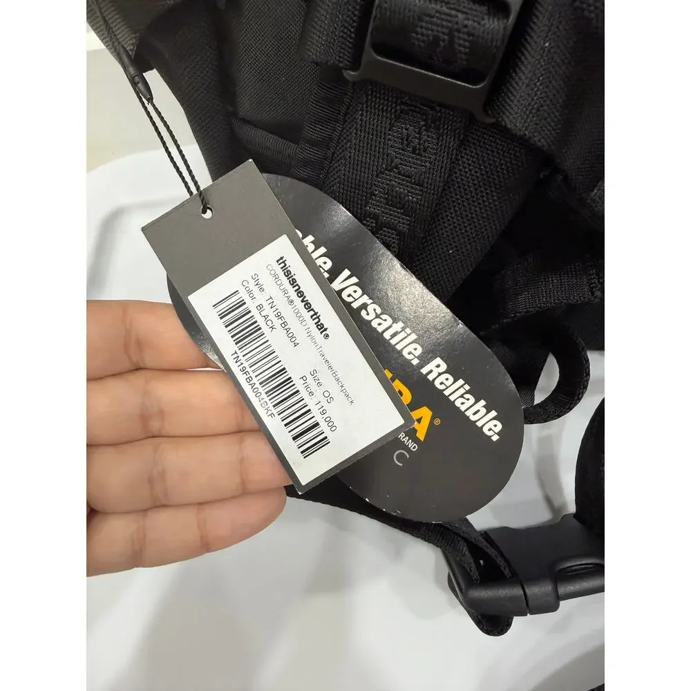 thisisneverthat traveler backpack black